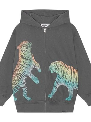 Bluza rozpinana Molo antracytowy melanż