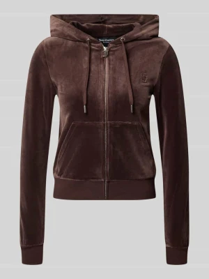 Bluza rozpinana o aksamitnym wyglądzie Juicy Couture Ciemnobrązowy