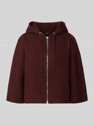 Bluza rozpinana o kroju luźnym z mieszanki bawełny model 'Giela' Opus Bordowy