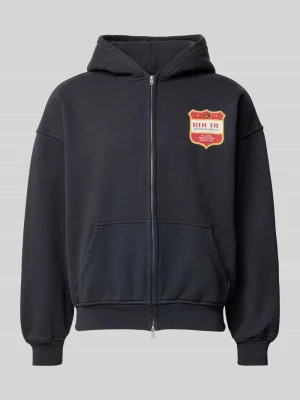 Bluza rozpinana o kroju oversized z bawełny Rhude Czarny
