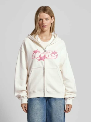 Bluza rozpinana o kroju oversized z kapturem model ‘LUCKY’ Low Lights Studios