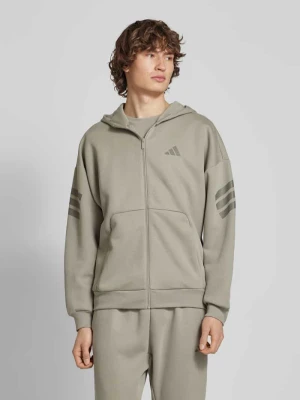 Bluza rozpinana o kroju oversized z nadrukiem z logo ADIDAS SPORTSWEAR