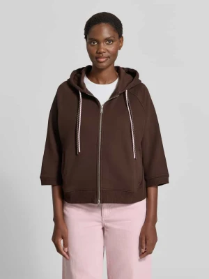 Bluza rozpinana o kroju oversized z podwójnym trokiem Smith & Soul Ciemnobrązowy