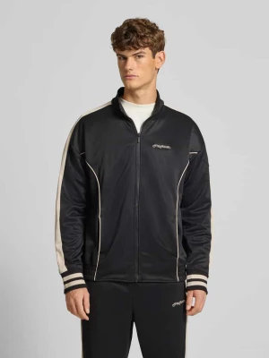 Bluza rozpinana o kroju oversized z wyhaftowanym logo model ‘Weldon’ Pegador