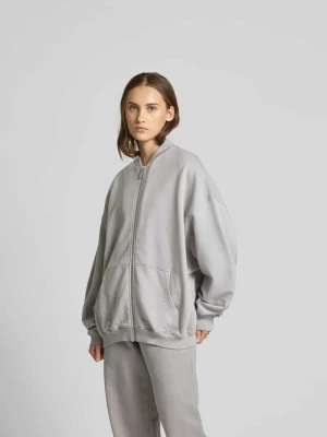 Bluza rozpinana o kroju oversized z zamkiem błyskawicznym Black Palms Grafitowy