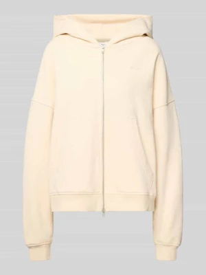 Bluza rozpinana o kroju oversized z zamkiem błyskawicznym dwustronnym model 'Flower' OH APRIL