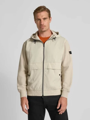 Bluza rozpinana o kroju regular fit z czystej bawełny model ‘ZE_HOOD’ Boss Orange