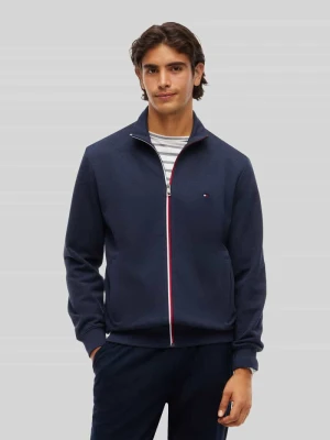 Bluza rozpinana o kroju regular fit z czystej bawełny Tommy Hilfiger Granatowy