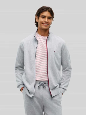 Bluza rozpinana o kroju regular fit z czystej bawełny Tommy Hilfiger Jasnoszary melanż