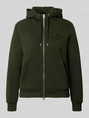 Bluza rozpinana o kroju regular fit z dwustronnym zamkiem błyskawicznym Gant