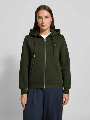 Bluza rozpinana o kroju regular fit z dwustronnym zamkiem błyskawicznym Gant