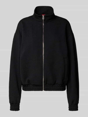 Bluza rozpinana o kroju regular fit z fakturowanym wzorem model ‘DARGIE’ HUGO
