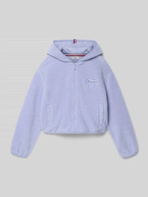 Bluza rozpinana o kroju regular fit z imitacji futerka Tommy Hilfiger Teens