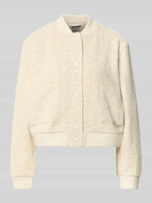 bluza rozpinana o kroju regular fit z kołnierzem typu baseball model 'BERNICE L' BRAX Złamany biały