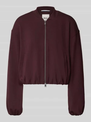 Bluza rozpinana o kroju regular fit z Mieszanka wiskozy BRAX Bordowy