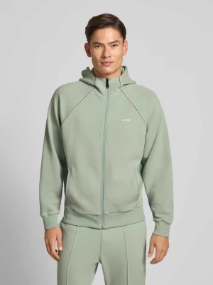 Bluza rozpinana o kroju regular fit z mieszanki bawełny BOSS Green