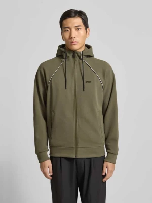 Bluza rozpinana o kroju regular fit z mieszanki bawełny BOSS Green