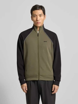 Bluza rozpinana o kroju regular fit z mieszanki bawełny BOSS Green
