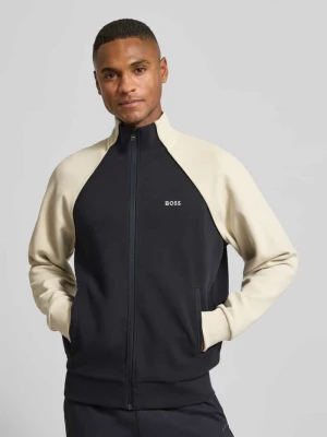 Bluza rozpinana o kroju regular fit z mieszanki bawełny BOSS Green