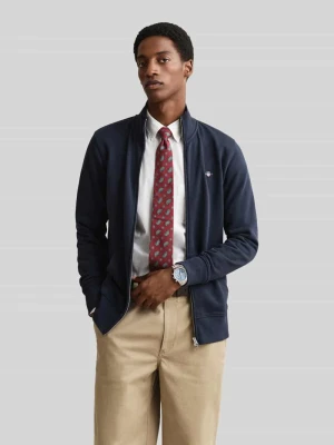 bluza rozpinana o kroju regular fit z mieszanki bawełny Gant Granatowy