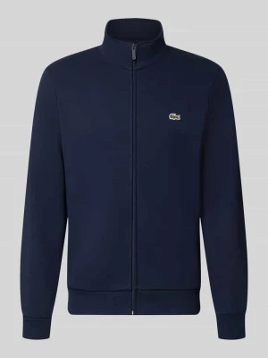 Bluza rozpinana o kroju regular fit z mieszanki bawełny Lacoste Ciemnoniebieski
