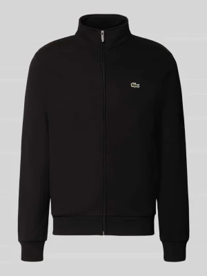 Bluza rozpinana o kroju regular fit z mieszanki bawełny Lacoste Czarny