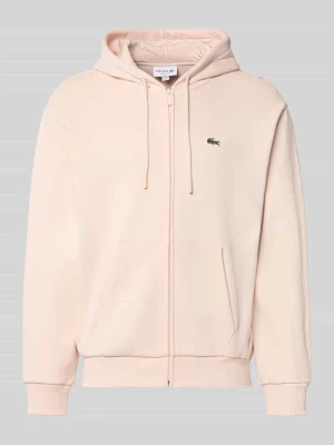 Bluza rozpinana o kroju regular fit z mieszanki bawełny Lacoste Jasnoróżowy