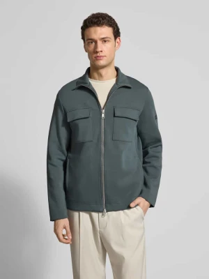 Bluza rozpinana o kroju regular fit z mieszanki bawełny Marc O'Polo