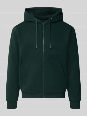bluza rozpinana o kroju regular fit z mieszanki bawełny model 'BRADLEY' Jack&Jones Ciemnozielony