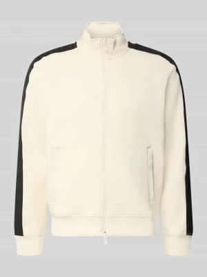 bluza rozpinana o kroju regular fit z mieszanki bawełny model 'Felpa' Armani Exchange Biały
