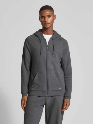 Bluza rozpinana o kroju regular fit z mieszanki bawełny model ‘HERITAGE’ Boss
