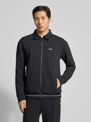 Bluza rozpinana o kroju regular fit z mieszanki bawełny model 'SW_Member' BOSS Green