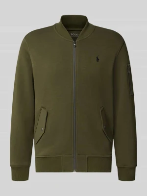 Bluza rozpinana o kroju regular fit z mieszanki bawełny Polo Ralph Lauren Oliwkowy