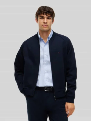 bluza rozpinana o kroju regular fit z mieszanki bawełny Tommy Hilfiger Granatowy