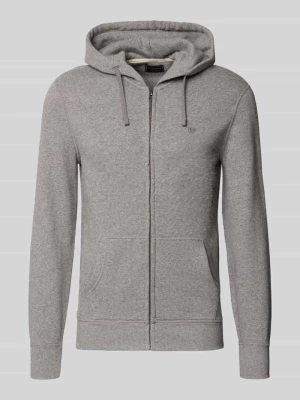 bluza rozpinana o kroju regular fit z mieszanki bawełny z detalem z logo Superdry Ciemnoszary melanż