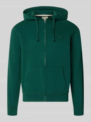 bluza rozpinana o kroju regular fit z mieszanki bawełny z detalem z logo Superdry Ciemnozielony