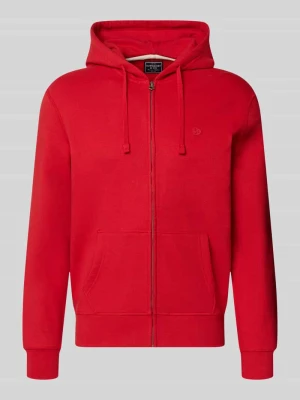 bluza rozpinana o kroju regular fit z mieszanki bawełny z detalem z logo Superdry Czerwony