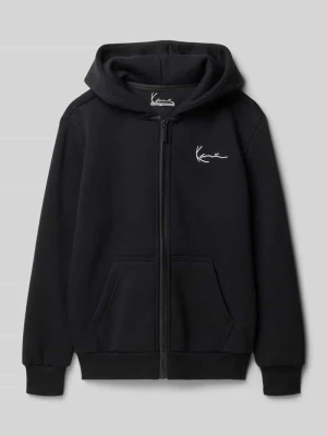 Bluza rozpinana o kroju regular fit z mieszanki bawełny z zamkiem błyskawicznym Karl Kani