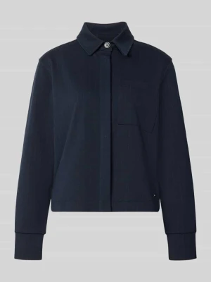 bluza rozpinana o kroju regular fit z mieszanki wiskozy model 'BETTE' BRAX Ciemnoniebieski