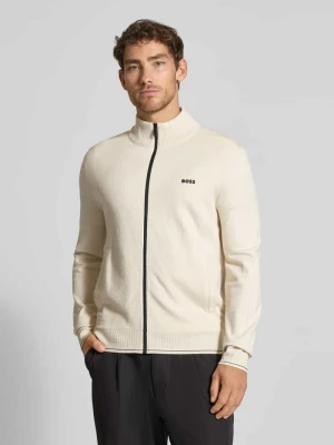 Bluza rozpinana o kroju regular fit z mieszanki wiskozy model ‘KN_LEAGUE FZ’ BOSS Green