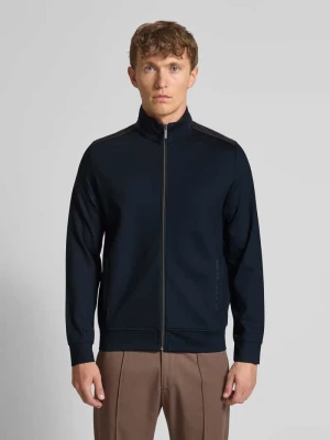 Bluza rozpinana o kroju regular fit z mieszanki wiskozy ze stójką Bugatti