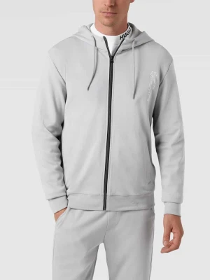 Bluza rozpinana o kroju regular fit z nadrukiem z logo model ‘Deerio’ HUGO