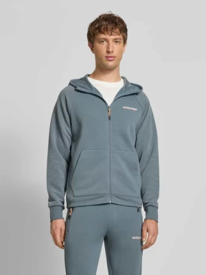 Bluza rozpinana o kroju regular fit z nadrukiem z logo model ‘Thatcher’ jack & jones