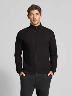 Bluza rozpinana o kroju regular fit z piki bawełnianej Boss