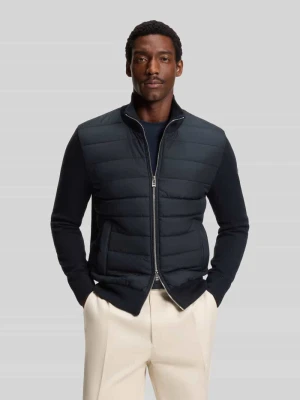 Bluza rozpinana o kroju regular fit z pikowanym przodem model ‘HERNESTO’ Boss