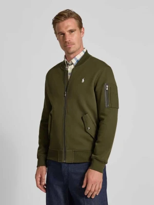 Bluza rozpinana o kroju regular fit z wyhaftowanym logo model ‘Double’ Polo Ralph Lauren