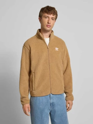 Bluza rozpinana o kroju regular fit z wyhaftowanym logo model ‘Essentials’ adidas Originals