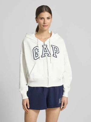 Bluza rozpinana o kroju regular fit z wyhaftowanym logo model „Heritage” GAP