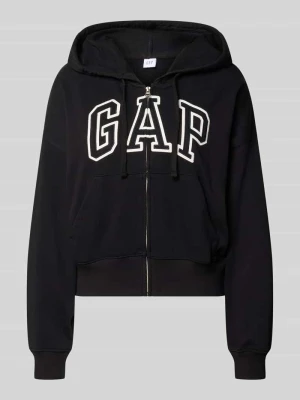 Bluza rozpinana o kroju regular fit z wyhaftowanym logo model „Heritage” GAP