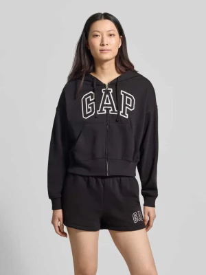 Bluza rozpinana o kroju regular fit z wyhaftowanym logo model „Heritage” GAP
